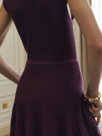 Vestido Canalé con Bajo Transparente