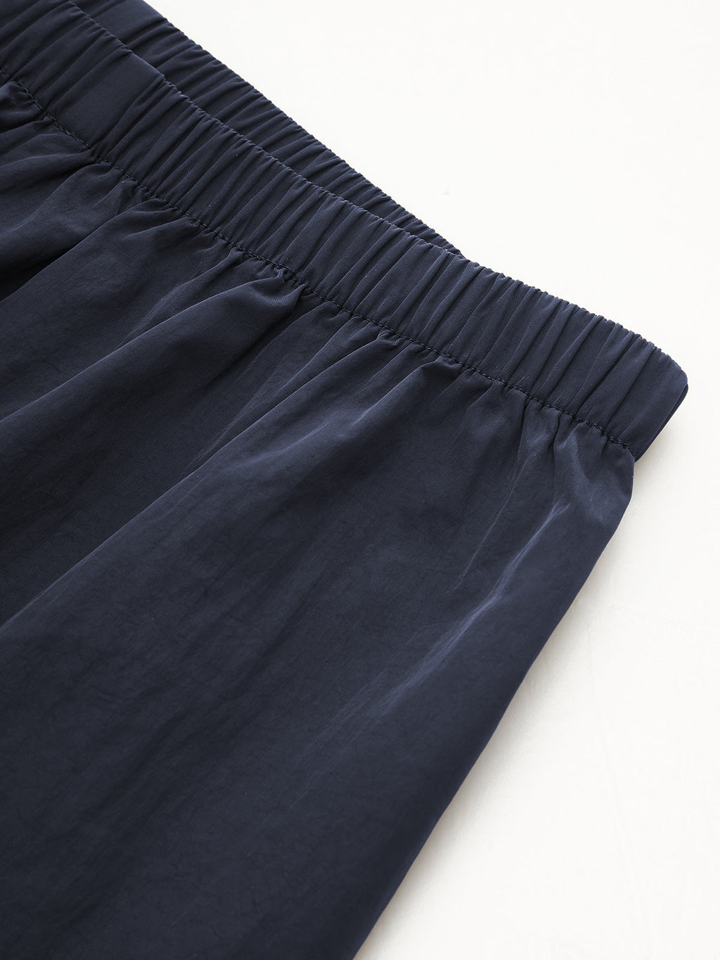 Cintura Elástica Fluido Pierna Ancha Pantalón