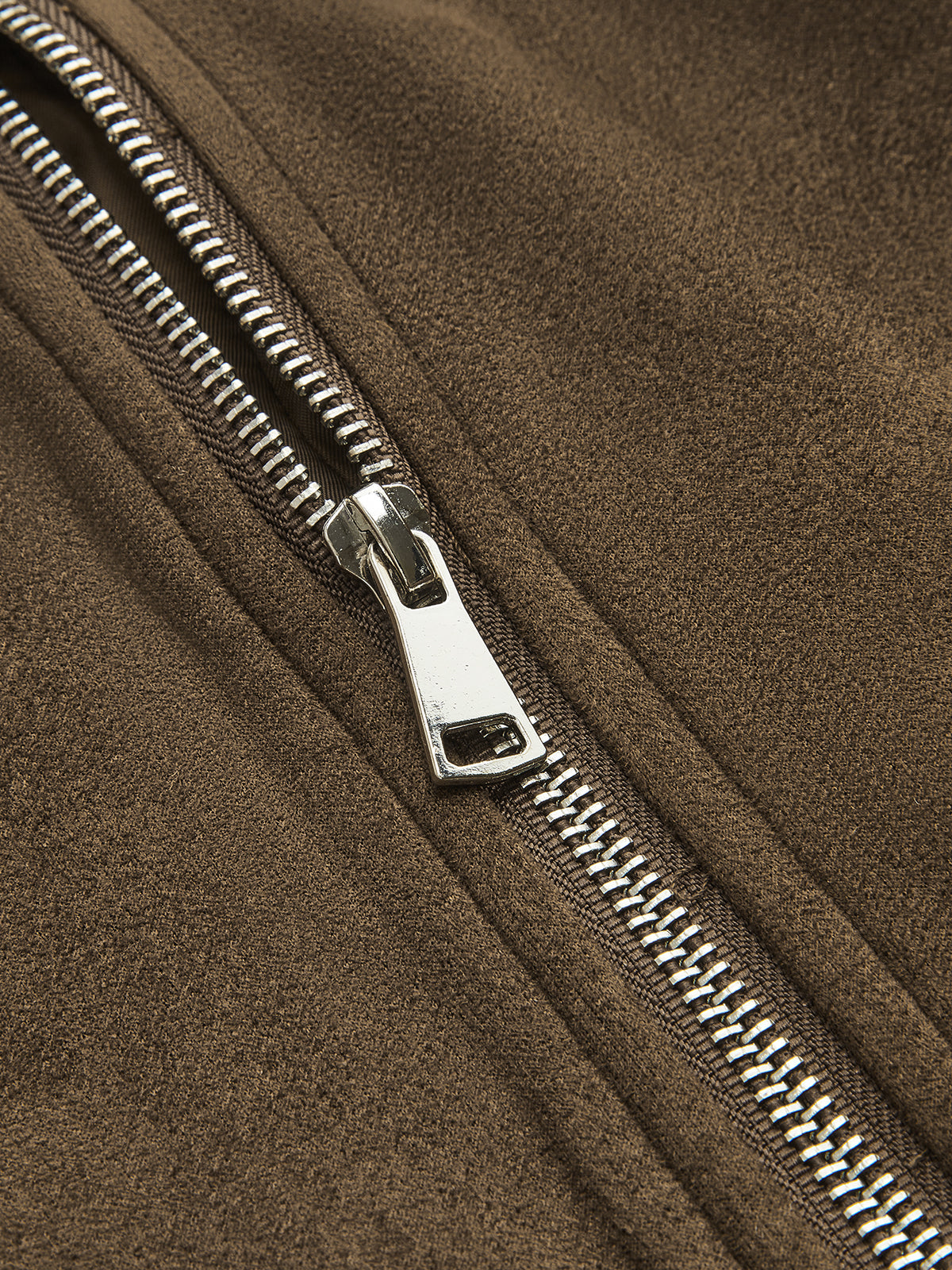 Faux-Ante Cropped Zip-Up Bomber Chaqueta