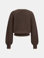 Leopardo Intarsia Punto jersey