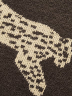 Leopardo Intarsia Punto jersey