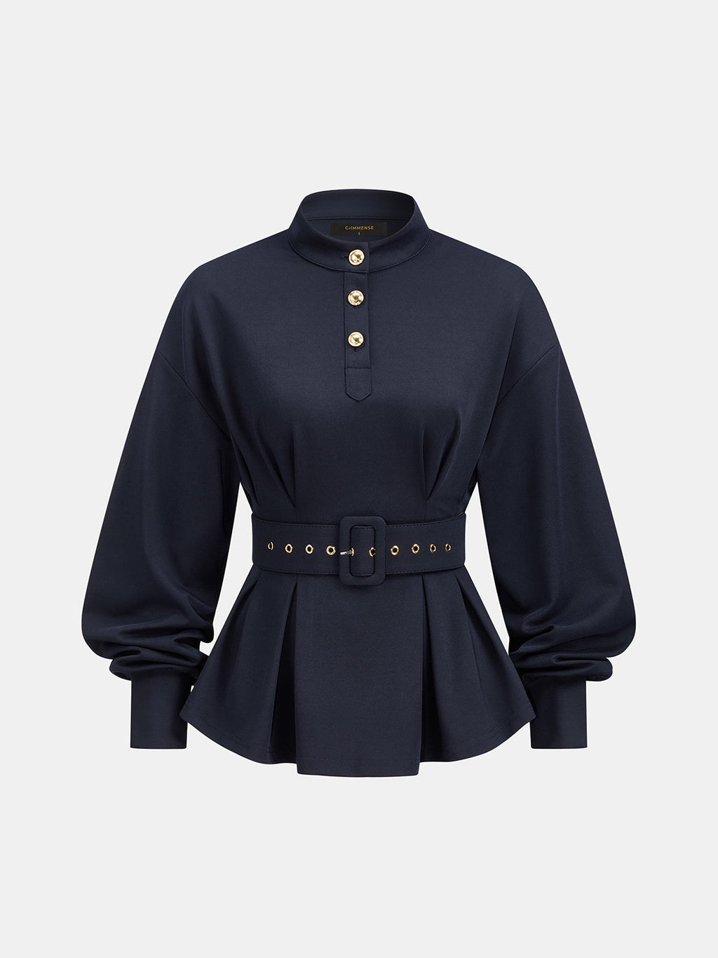 Blusa Peplum con Cinturón