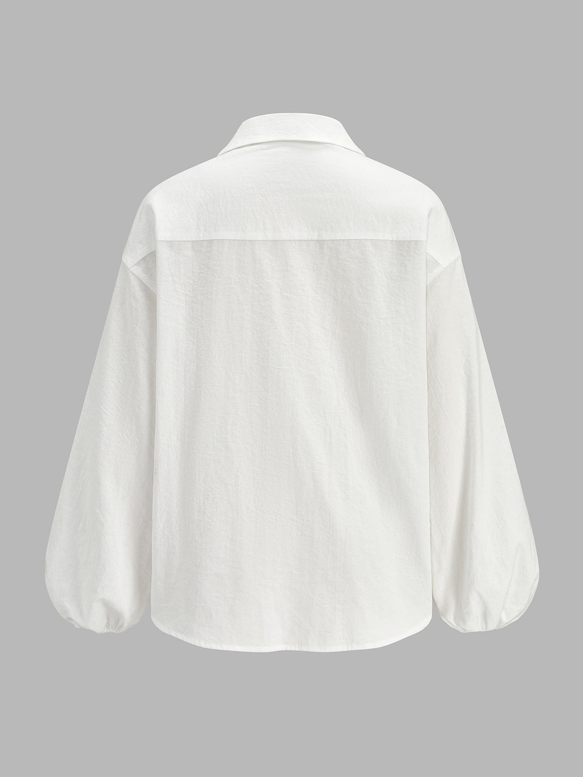 Dual-Pocket Balloon manga Fluido Camisa