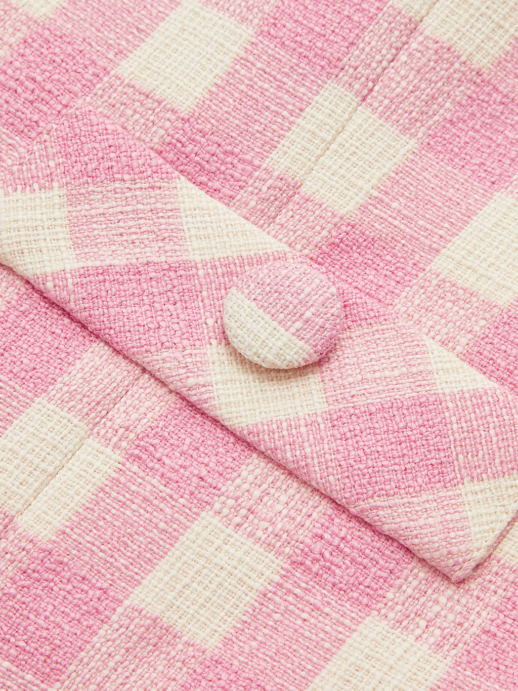 Gingham Tweed Chaqueta mini Falda Set