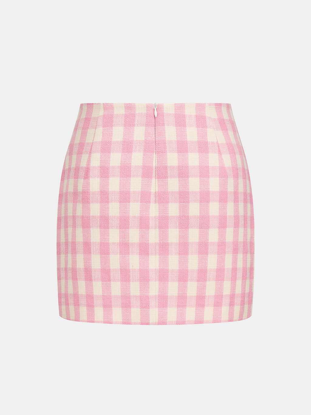 Gingham Tweed Chaqueta mini Falda Set