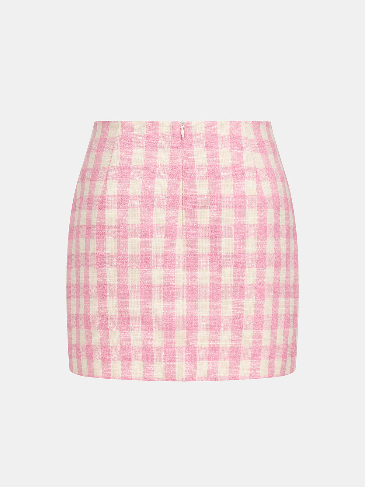 Gingham Tweed Chaqueta mini Falda Set