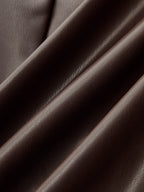 Efecto Piel Zip-frontal midi Falda