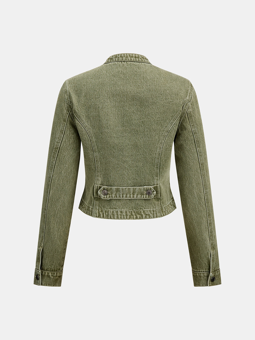 Napoleon-Style Denim Chaqueta