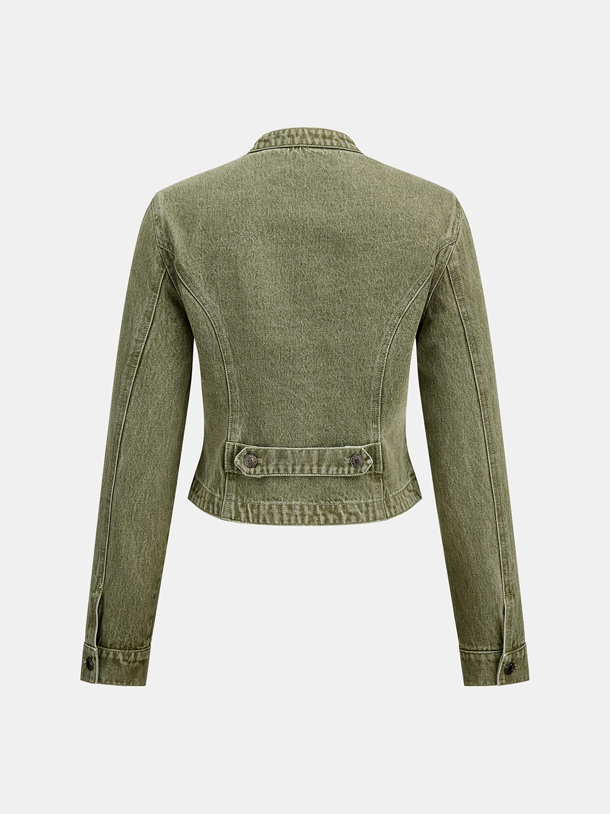 Napoleon-Style Denim Chaqueta