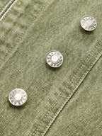 Napoleon-Style Denim Chaqueta
