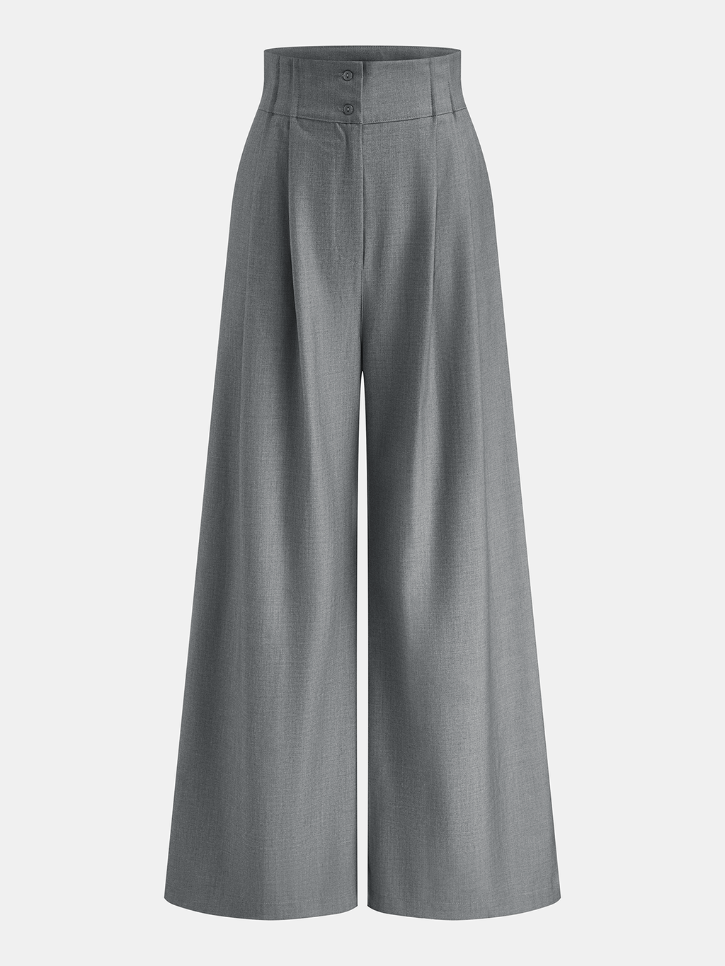 Drapeado Cruzado Blusa & Pierna Ancha Pantalón Set