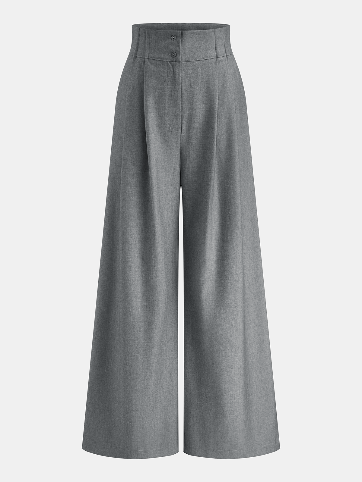 Drapeado Cruzado Blusa & Pierna Ancha Pantalón Set