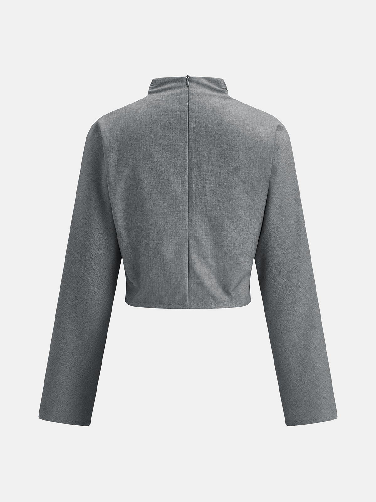 Drapeado Cruzado Blusa & Pierna Ancha Pantalón Set