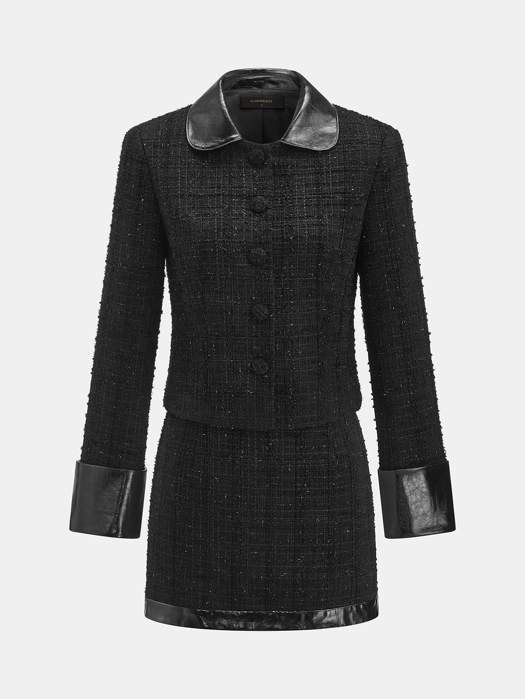 Conjunto Tweed Efecto Piel