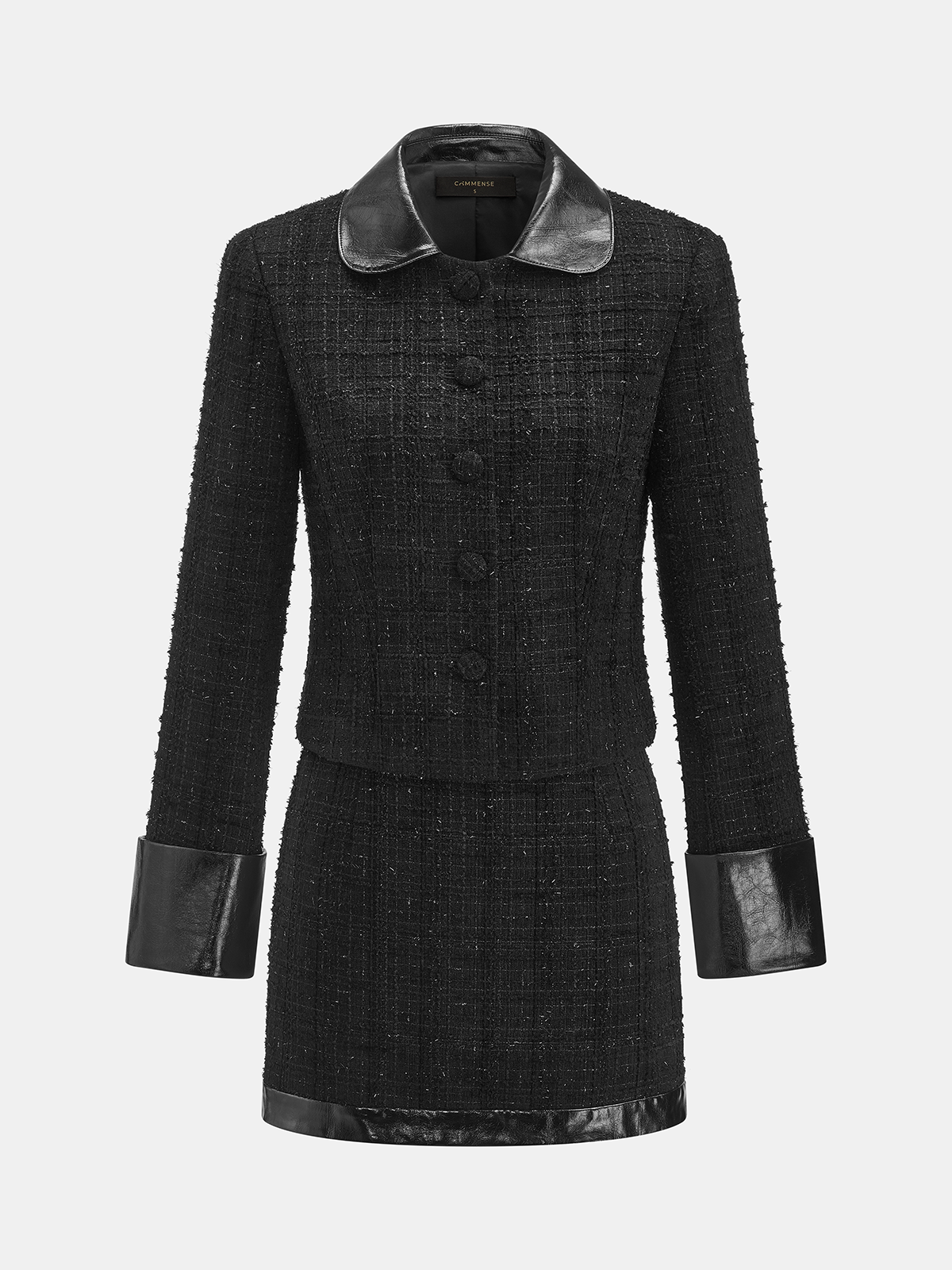 Conjunto Tweed Efecto Piel