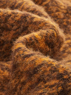 Marled Punto con Cuello Abotonado Cárdigan