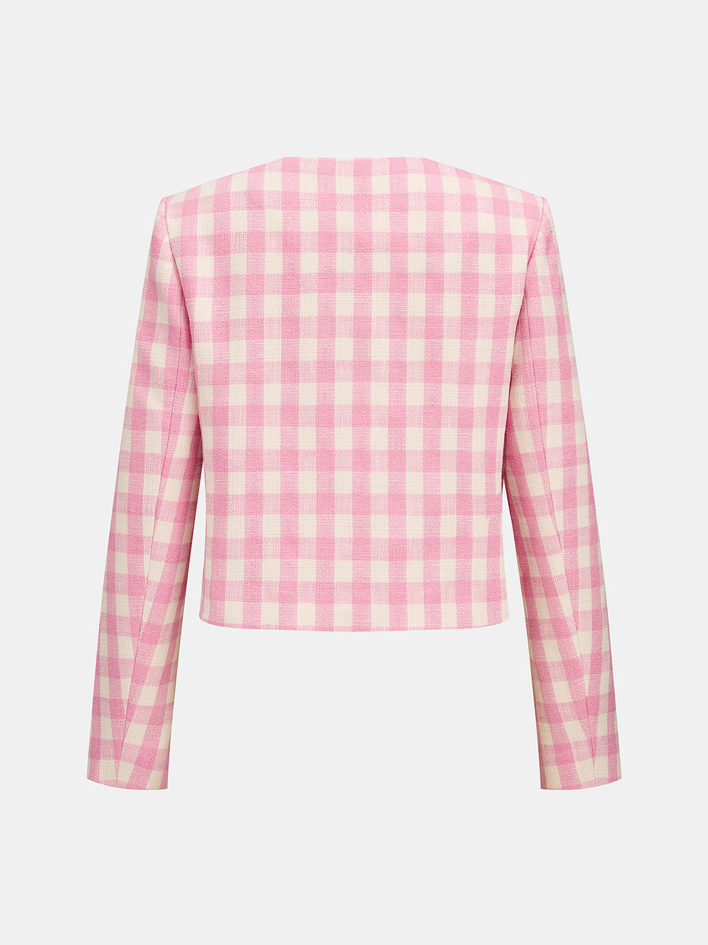 Gingham Tweed Chaqueta mini Falda Set