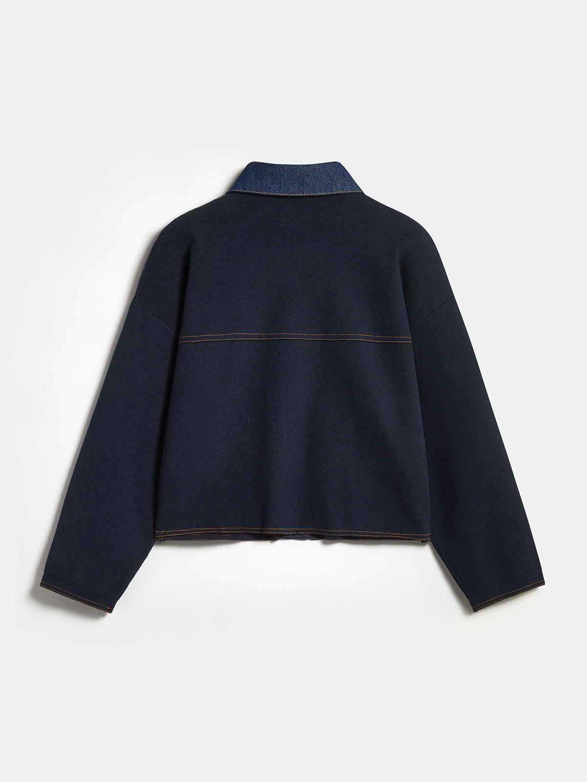 Chaqueta Corta Denim y Punto