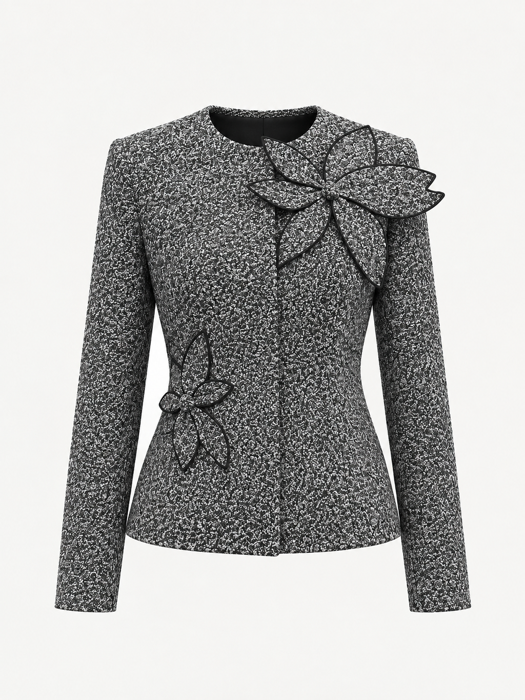 Chaqueta Tweed Floral 3D