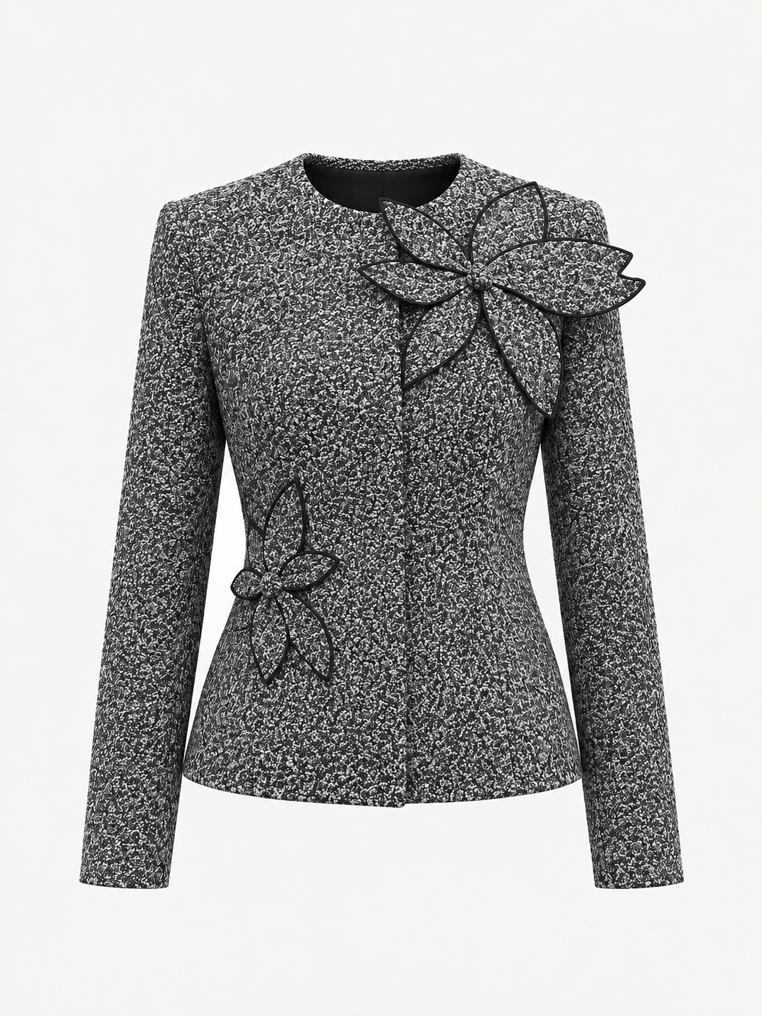 Chaqueta Tweed Floral 3D