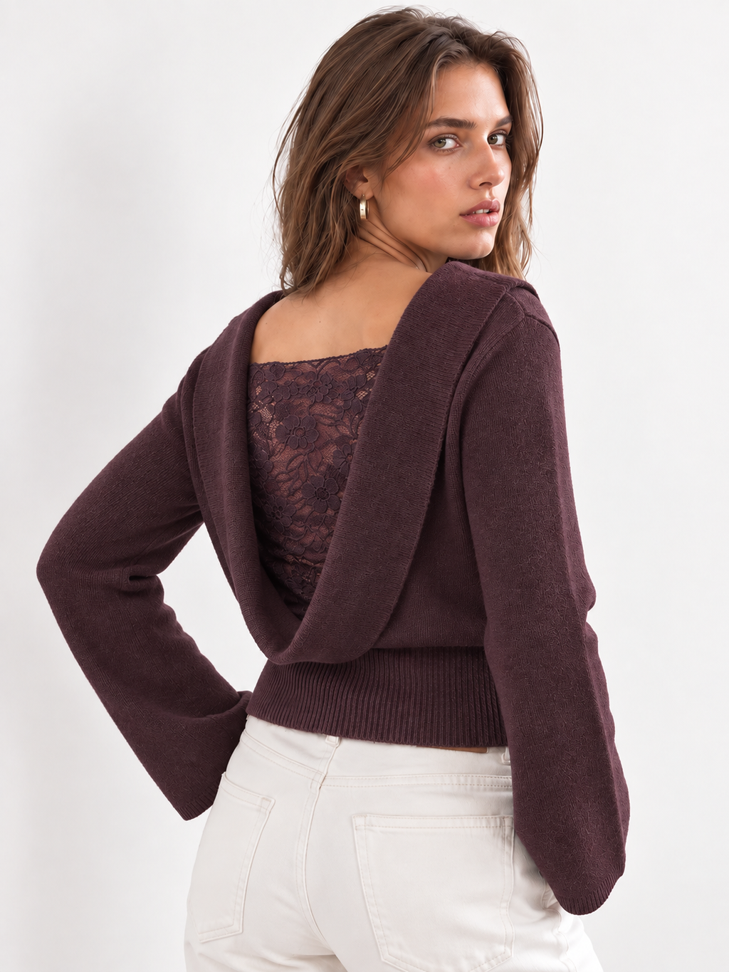 Jersey con Espalda de Encaje