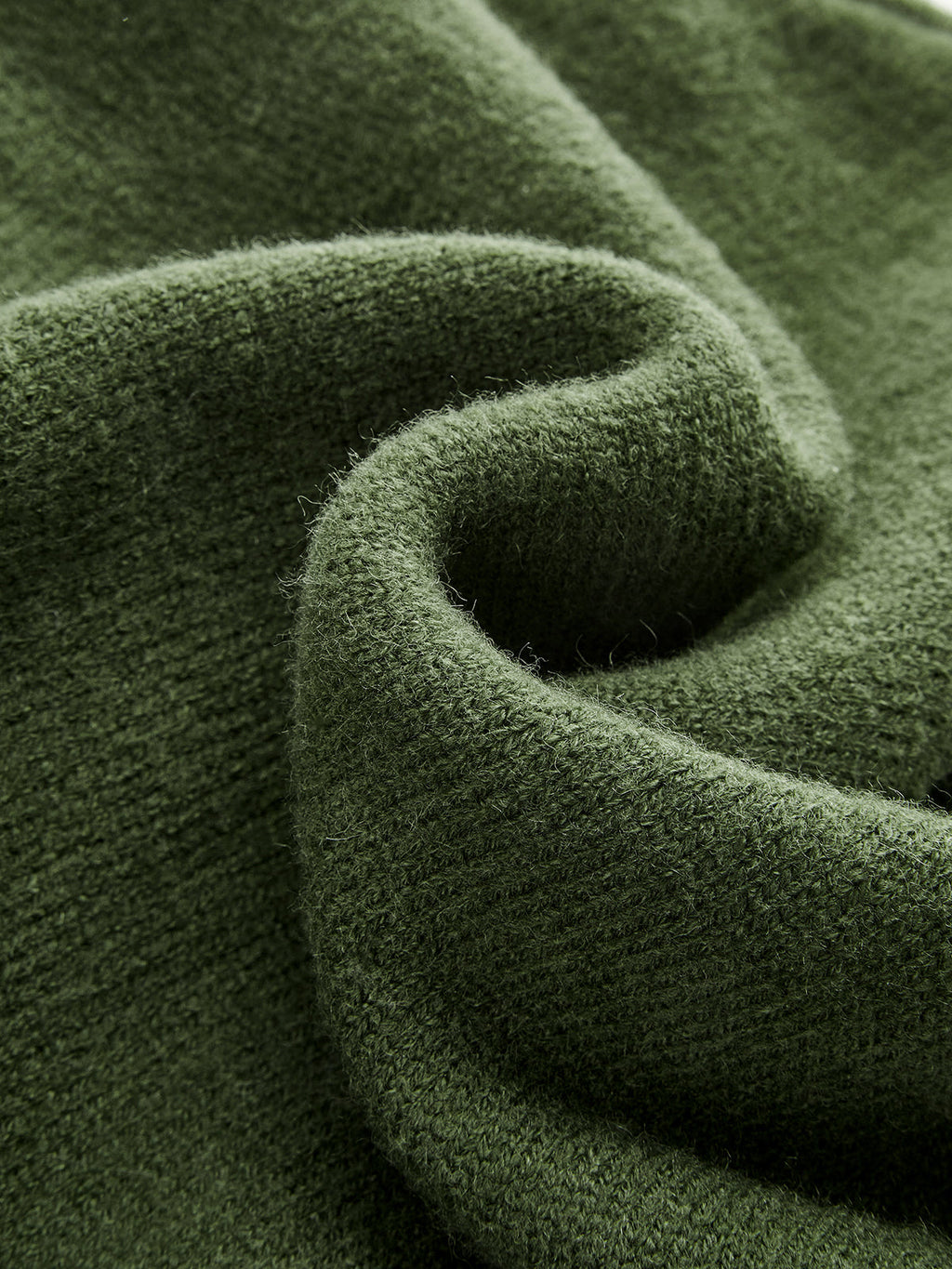 Ribete en Contraste Tie-frontal Cropped Punto jersey