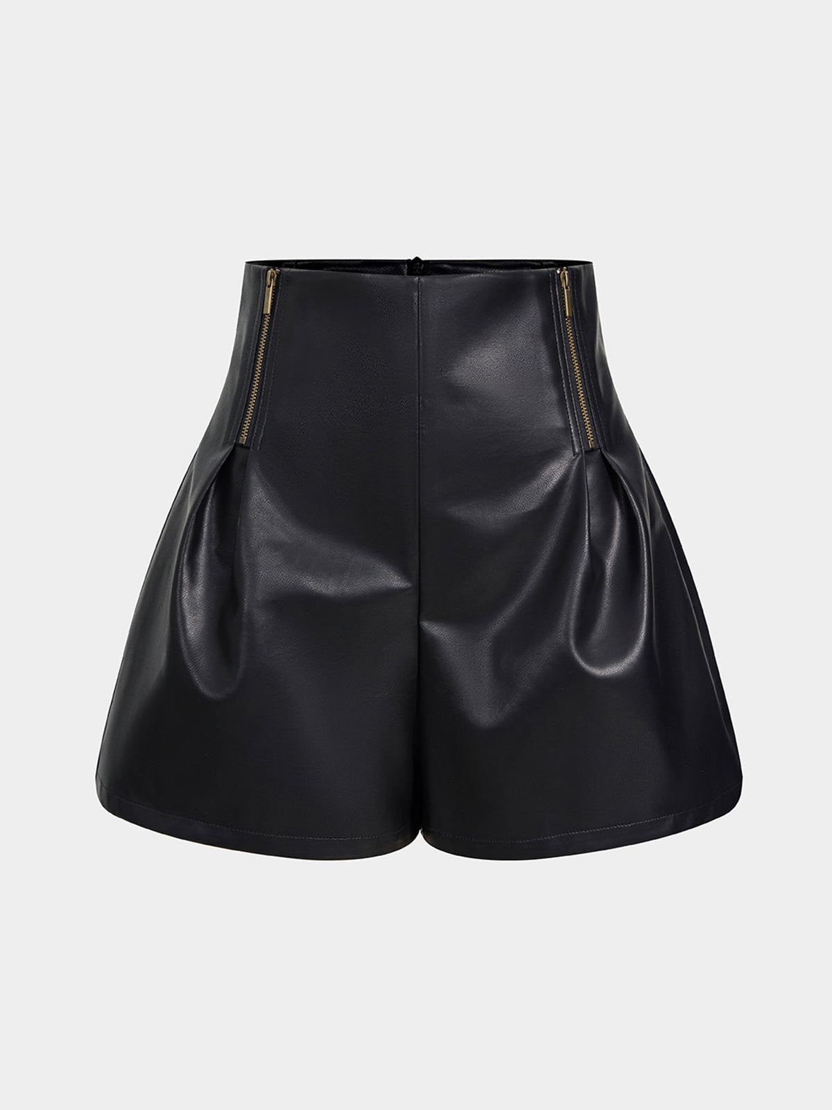 Short Efecto Piel de Tiro Alto