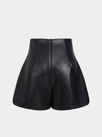 Short Efecto Piel de Tiro Alto