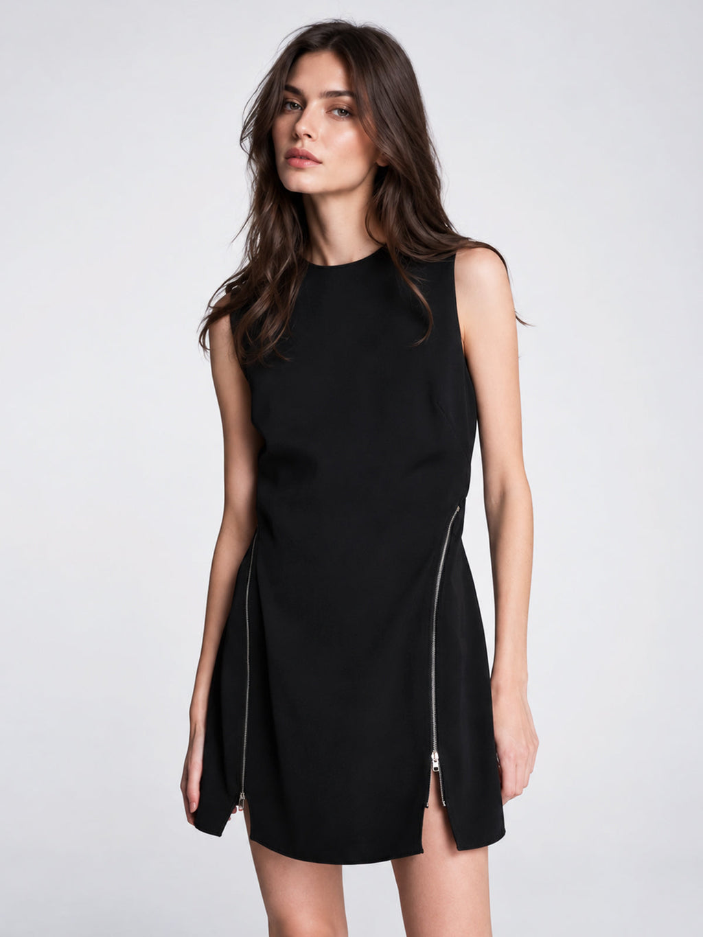 Mini Vestido con Abertura Lateral