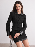 Conjunto Tweed Efecto Piel