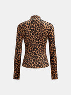 Top Leopardo de Cuello Alto