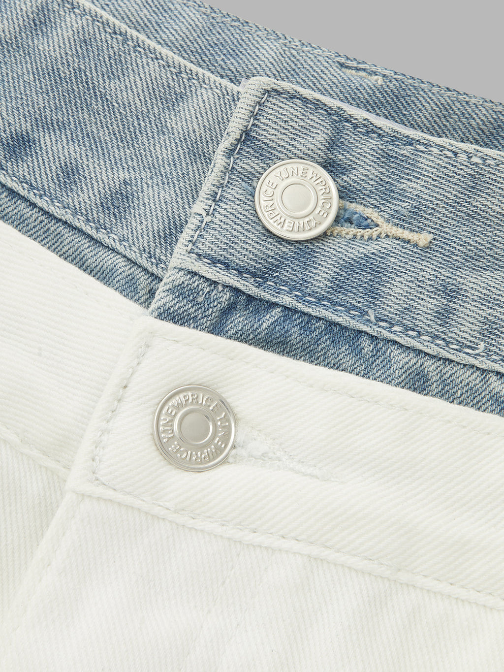 Layered Denim Waistband Pierna Ancha Jeans