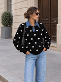 Jersey Denim de Lunares