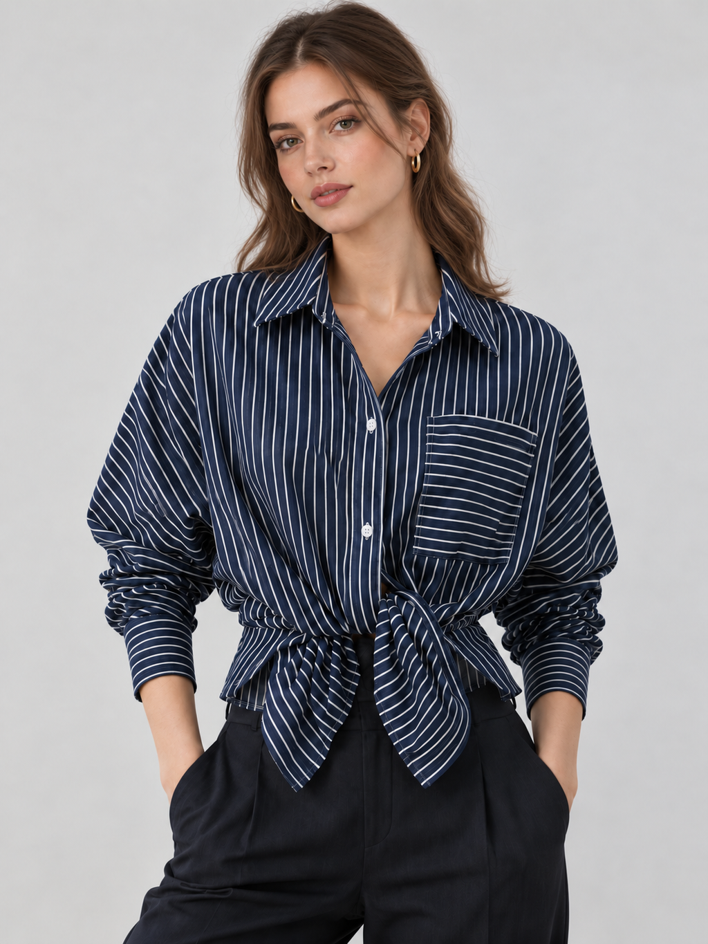 Camisa Denim de Rayas