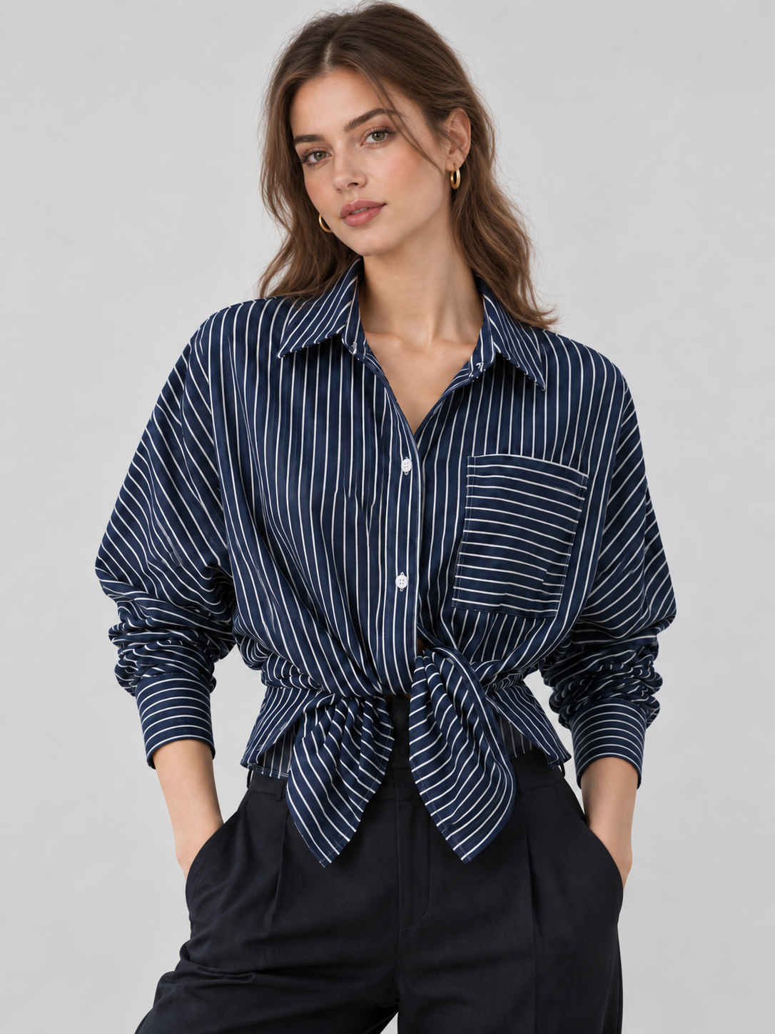 Camisa Denim de Rayas