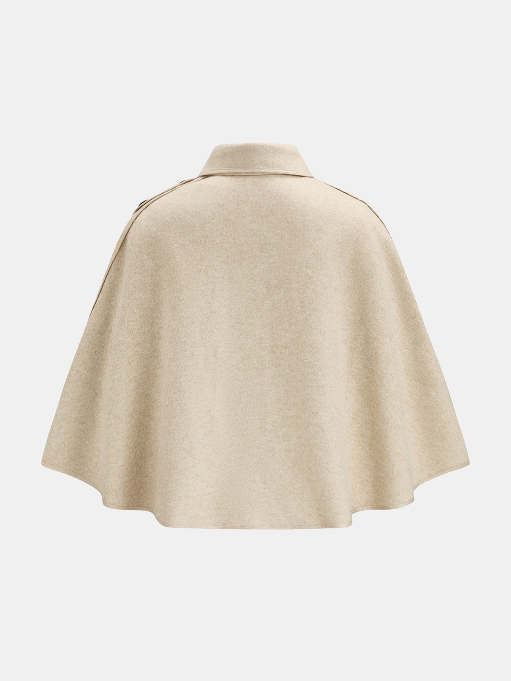 Con Cuello Shoulder botón Capa