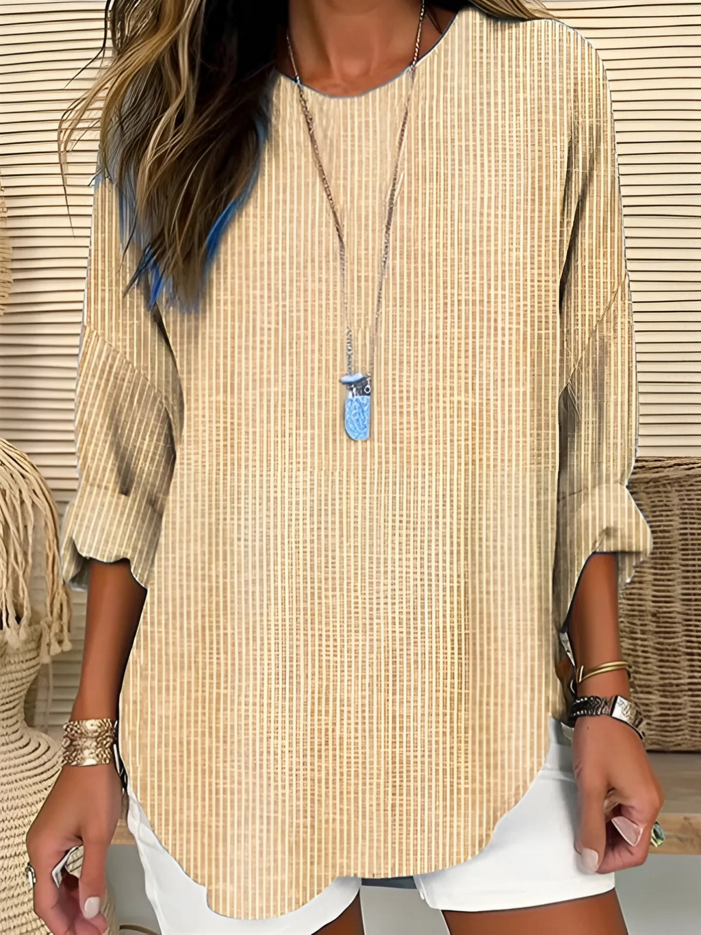 Camisa · Azul Rayas