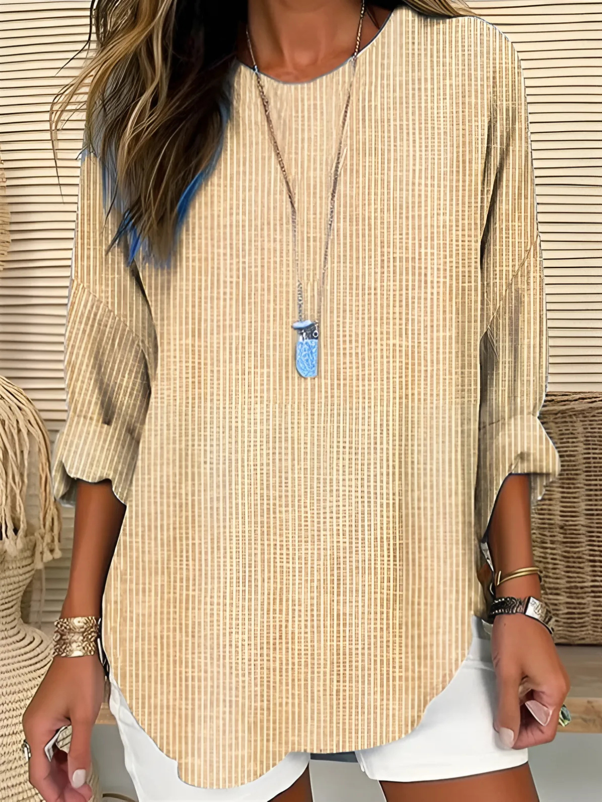 Camisa · Azul Rayas