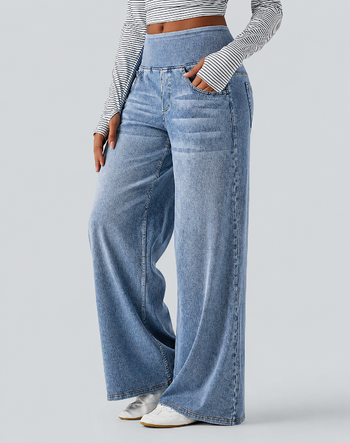 Clara | Jeans Wide Leg de Tiro Alto
