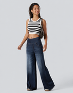 Clara | Jeans Wide Leg de Tiro Alto