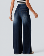 Clara | Jeans Wide Leg de Tiro Alto
