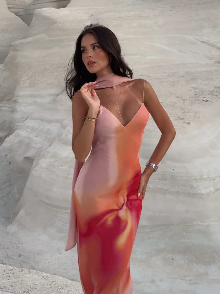 Vestido Largo · Satén