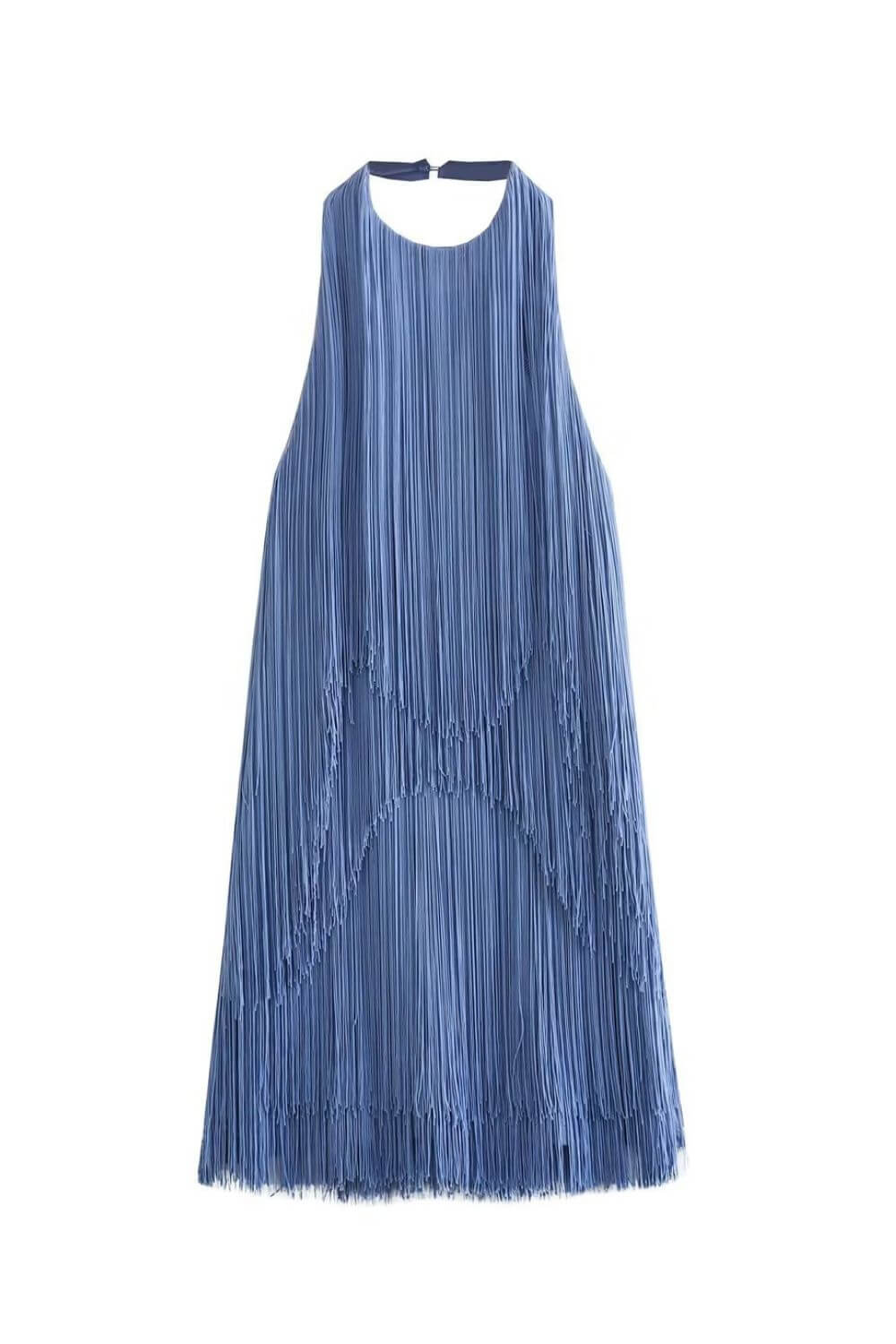 Vestido Corto · Rojo Cuello Halter