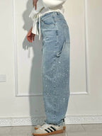 Inés | Jeans Balloon con Brillo