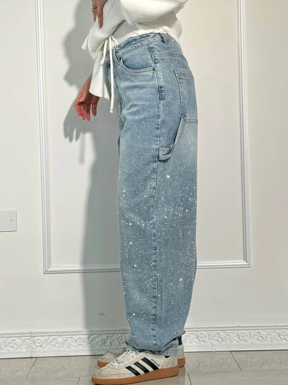 Inés | Jeans Balloon con Brillo
