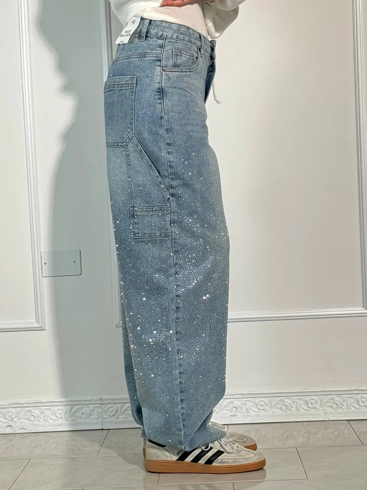 Inés | Jeans Balloon con Brillo