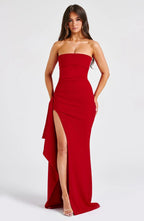 Vestido · Rojo Palabra de Honor