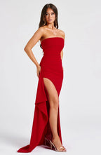 Vestido · Rojo Palabra de Honor