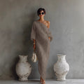 Vestido Largo · Gris