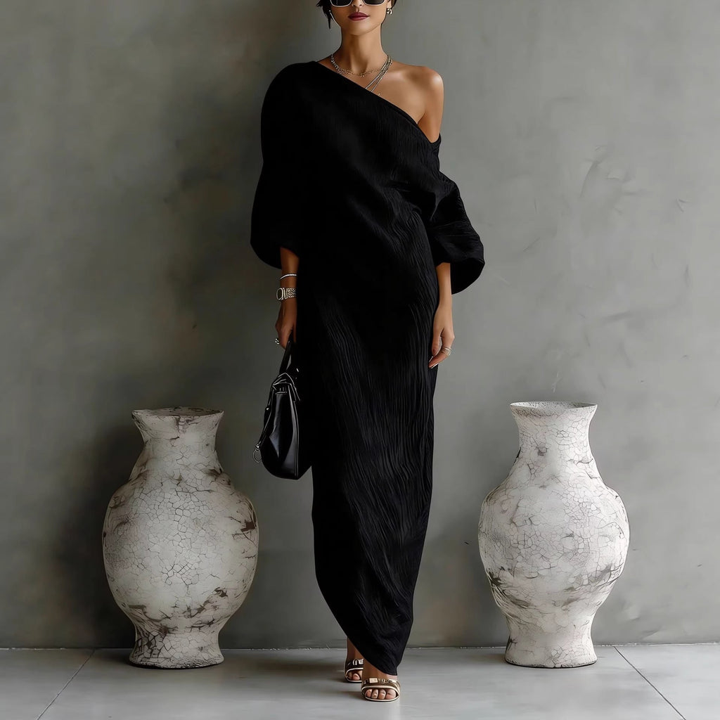 Vestido Largo · Gris